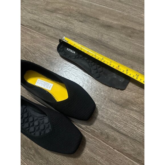 VIVAIA Square Toe Ballet Flats Lightweight Square-Toe V-Cut Flats 37.5 Margot - Picture 3 of 8